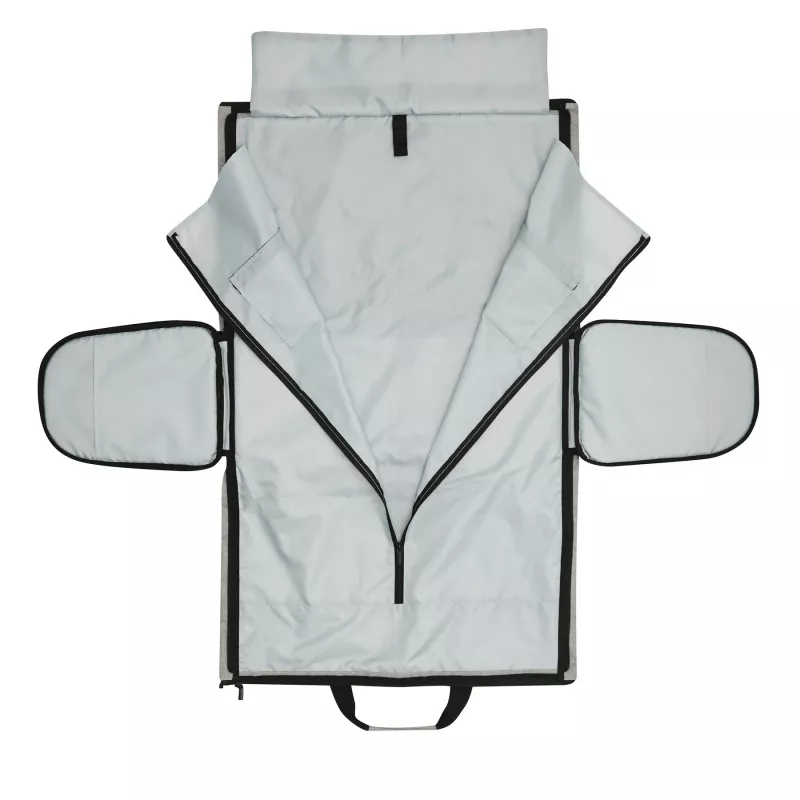 Torba podróżna ze zintegrowaną torbą na ubrania - czarny, szary (56-2256702)