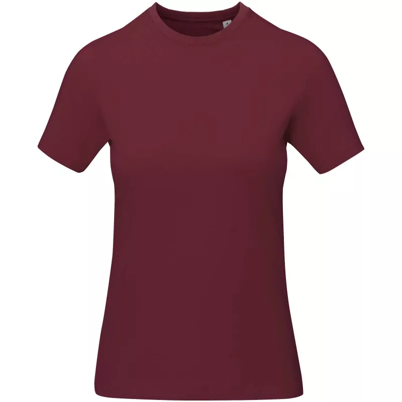 Damski t-shirt Nanaimo z krótkim rękawem - Głęboki bordowy (38012-DPBURGUN)