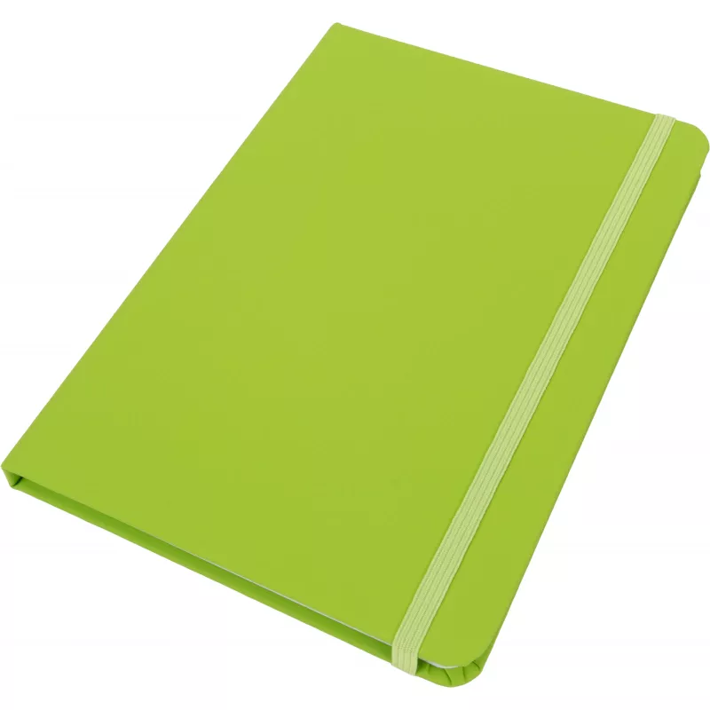 Notatnik A5 w linie z materiałów z recyklingu DOMINIK - jasnozielony (2526129)