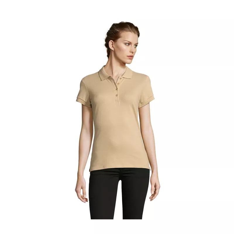 Koszulka polo damska piqué 210 g/m² Sol's PEOPLE - Sand (S11310-SA)