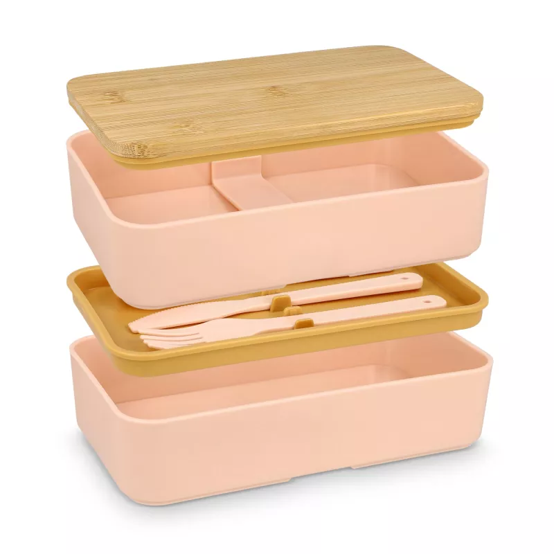 Lunchbox Bento R-PP &amp; Bamboo - pasteloworóżowy (LT90455-N0079)