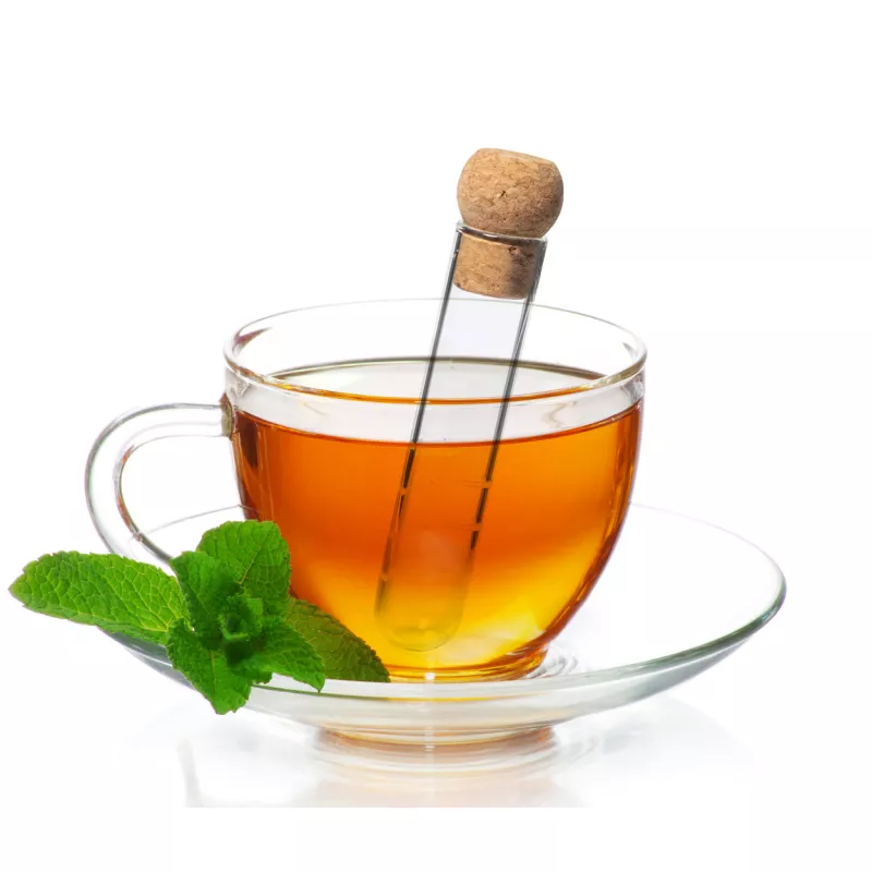 Szklany zaparzacz do herbaty z naturalnym korkiem Hanay - transparentny (AP722832)