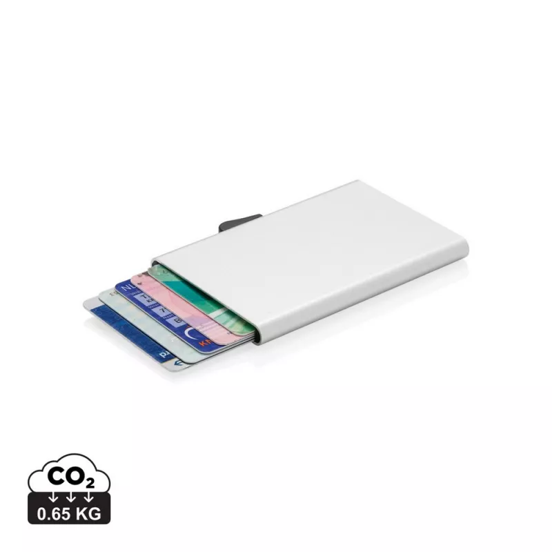 Etui na karty kredytowe C-Secure, ochrona RFID - srebrny (P820.492)