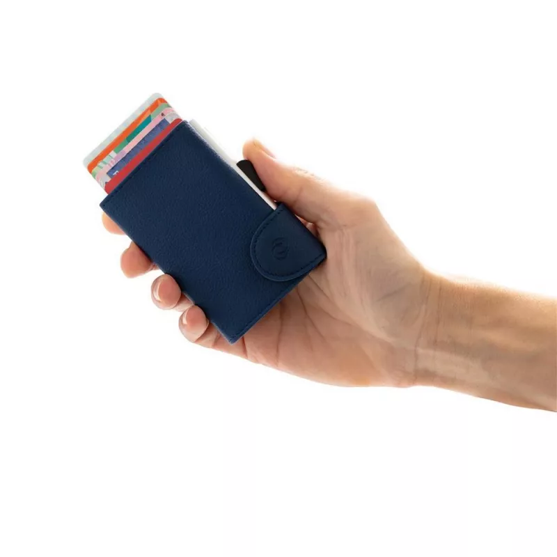 Etui na karty kredytowe i portfel C-Secure, ochrona RFID - niebieski (P850.515)