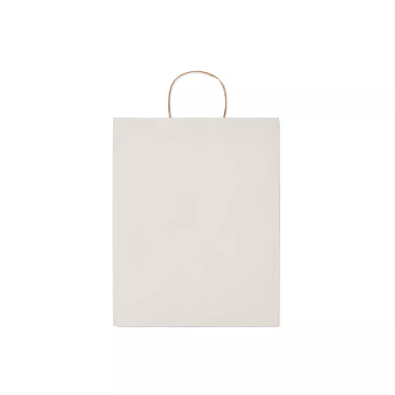 Torba prezentowa papierowa duża 90 g/m² PAPER TONE L - Bialy (MO6174-06)