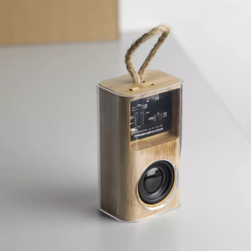 Głośnik bluetooth transparentny WIT - beżowy (3393613)