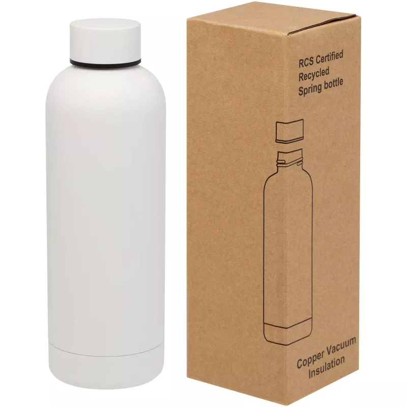 Spring miedziana butelka próżniowa z certyfikatem RCS 500 ml - Biały (10079801)