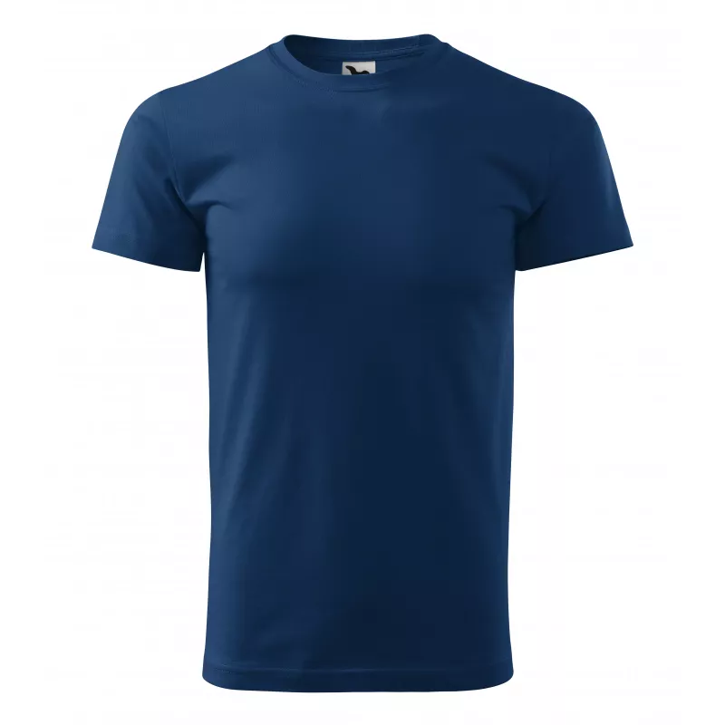 Koszulka bawełniana 160 g/m²  MALFINI BASIC 129 - ciemnoniebieski (ADLER129-CIEMNONIEBIESKI)