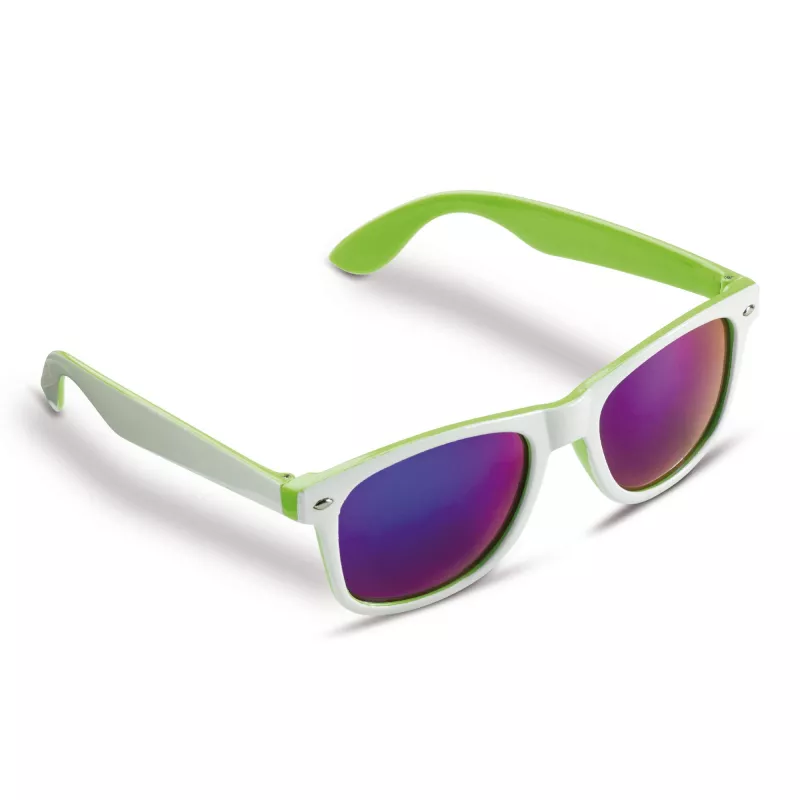 Okulary przeciwsłoneczne Jeffrey UV400 - biało / jasnozielony (LT86712-N0132)
