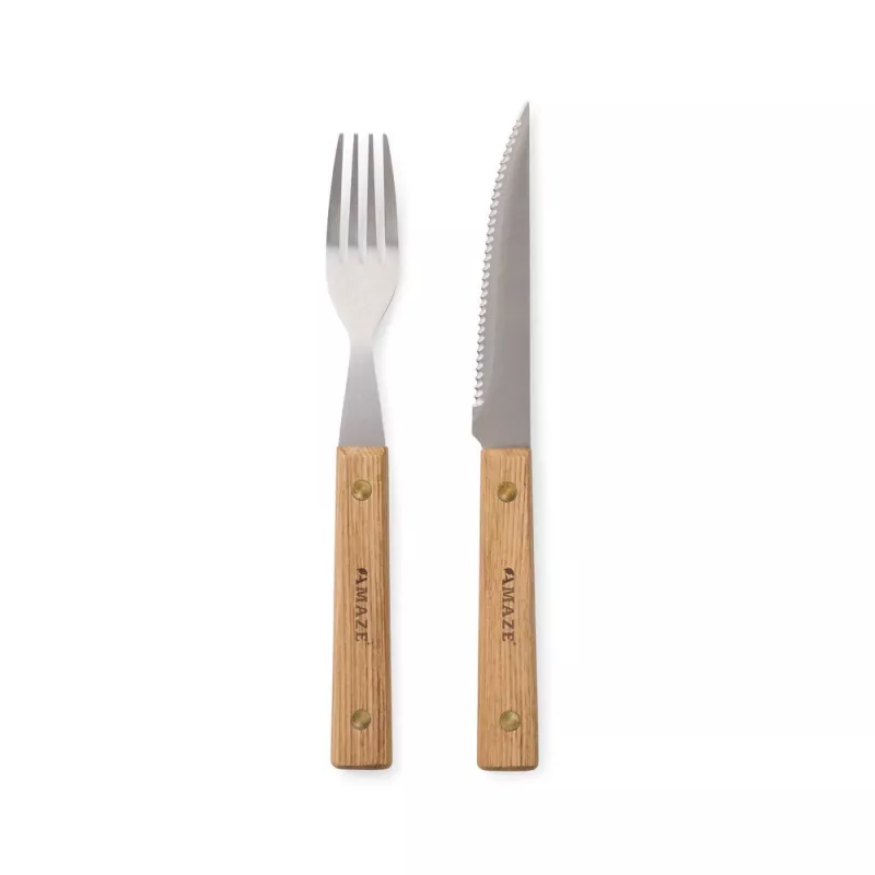 Sztućce grillowe 8 el. VINGA Paso - naturalny (VG626-16)