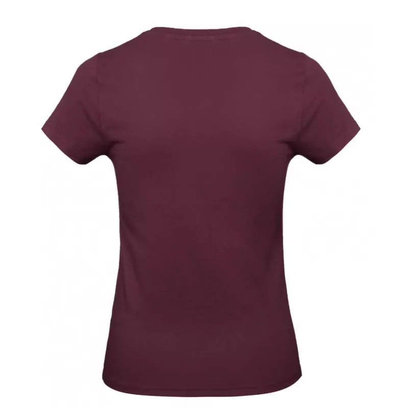 Damska koszulka reklamowa 185 g/m² B&C #E190 / WOMEN - Burgundy (370) (TW04T/E190-BURGUNDY)
