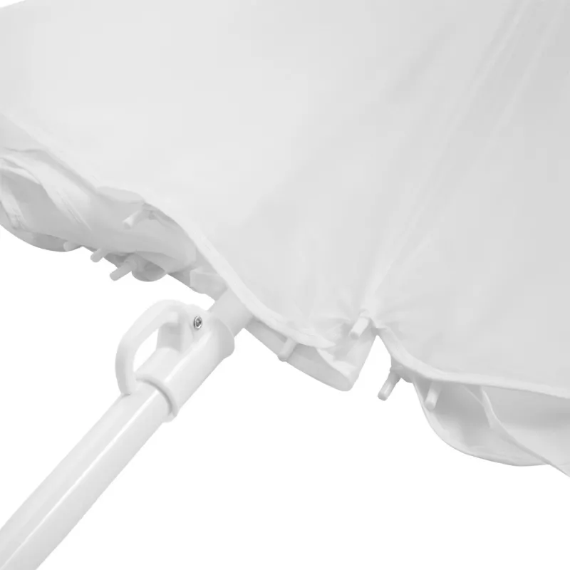 Parasol plażowy Ø145 cm z futerałem SUNFLOWER - biały (56-0106000)