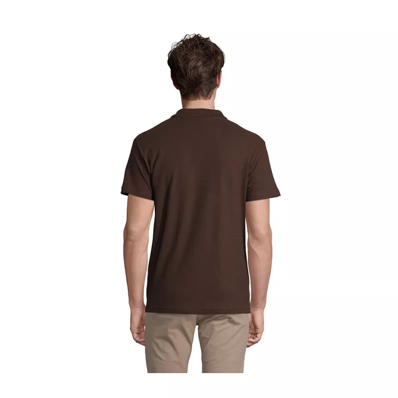 Koszulka polo męska piqué 210 g/m² Sol's SPRING II - Chocolate (S11362-CH)