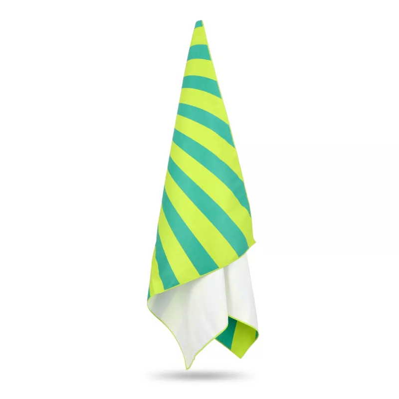 Szybkoschnący ręcznik plażowy R-PET 100×180 cm, sublimacja - jasnozielony (LT97215-N0032)