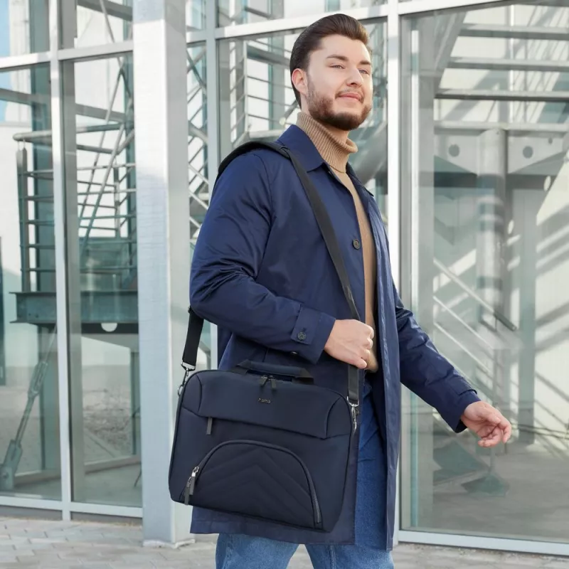 Torba na laptopa 15,6"-16,2" Hama Lightweight Premium - granatowy (VH046-04)