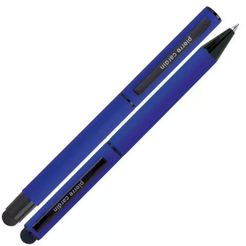Zestaw piśmienny długopis i pióro kulkowe touch pen soft touch CELEBRATION Pierre Cardin - niebieski (B0401006IP304)