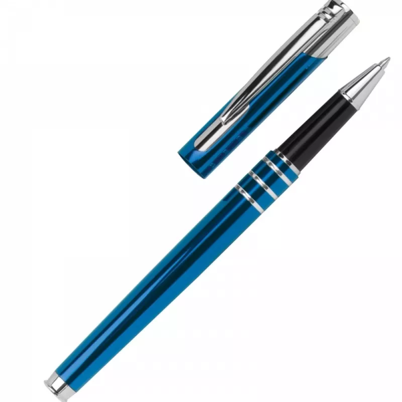 Zestaw piśmienny długopis i pióro kulkowe NORMA - niebieski (1076104)