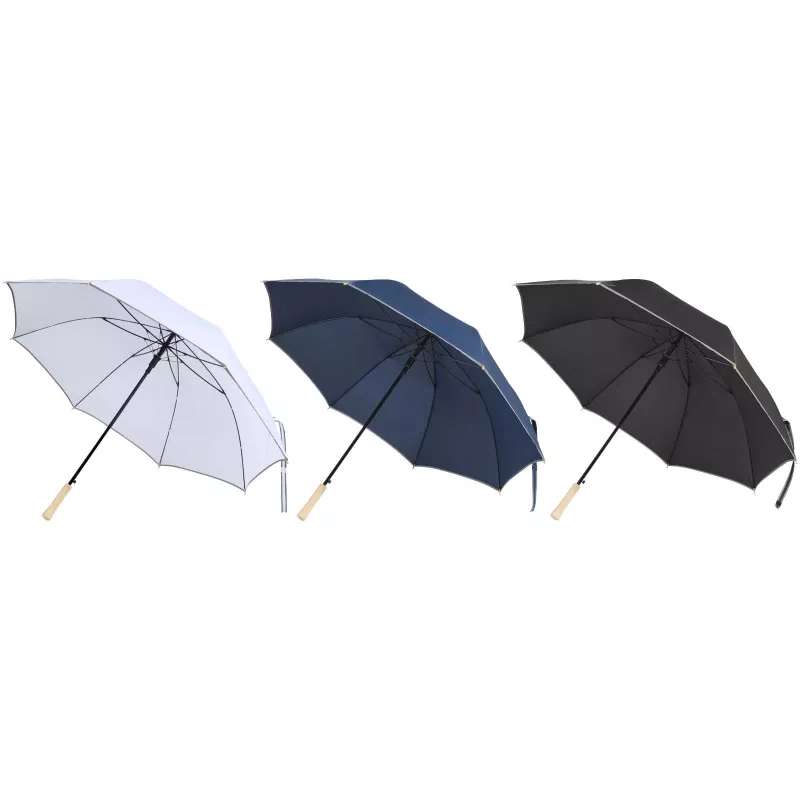 Parasol Norman 30 cali, wykonany z tworzywa sztucznego, odporny na wiatr  - Biały (13016301)