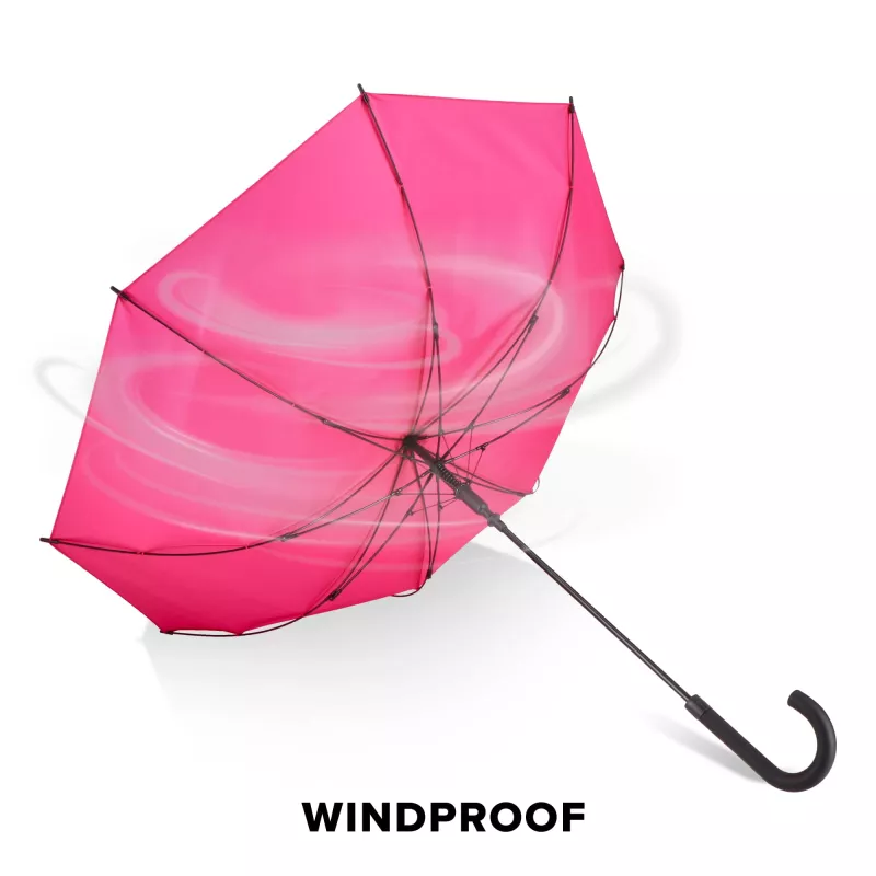 Verdure 190T Pongee 23""Wiatroodporny parasol zuchwytem, automatyczny - różowy (LT97119-N0076)