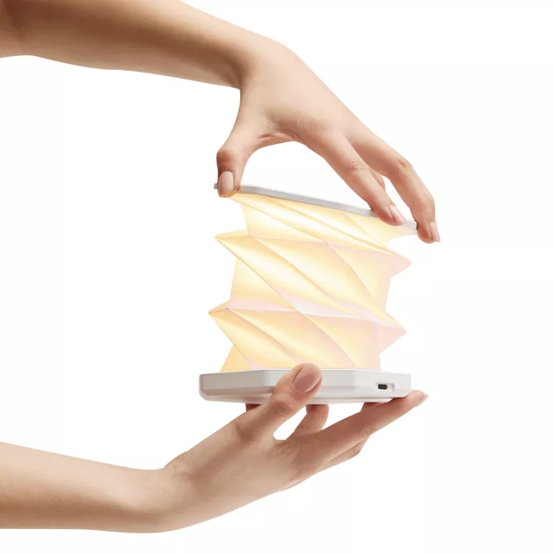 Składana / rozkładana lampka stołowa LED - - biały (58-8090002)