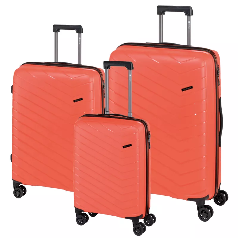 Zestaw walizek ORLANDO - pomarańczowy (56-2210007)