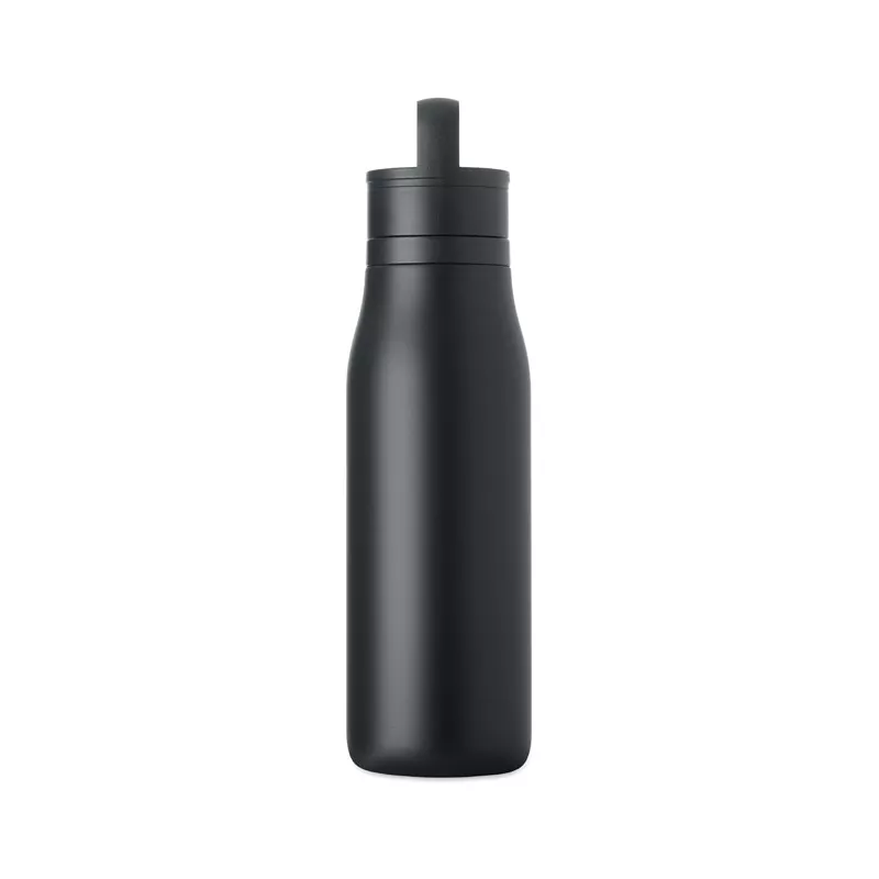 Butelka termiczna ze stali z recyklingu 500 ml EMPIRE - Czarny (MO3176-03)