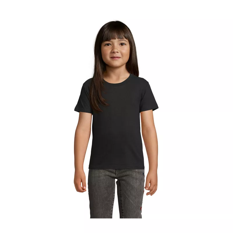 Koszulka organiczna 150 g/m² Sol's CRUSADER KIDS - Deep Black (S03580-DB)