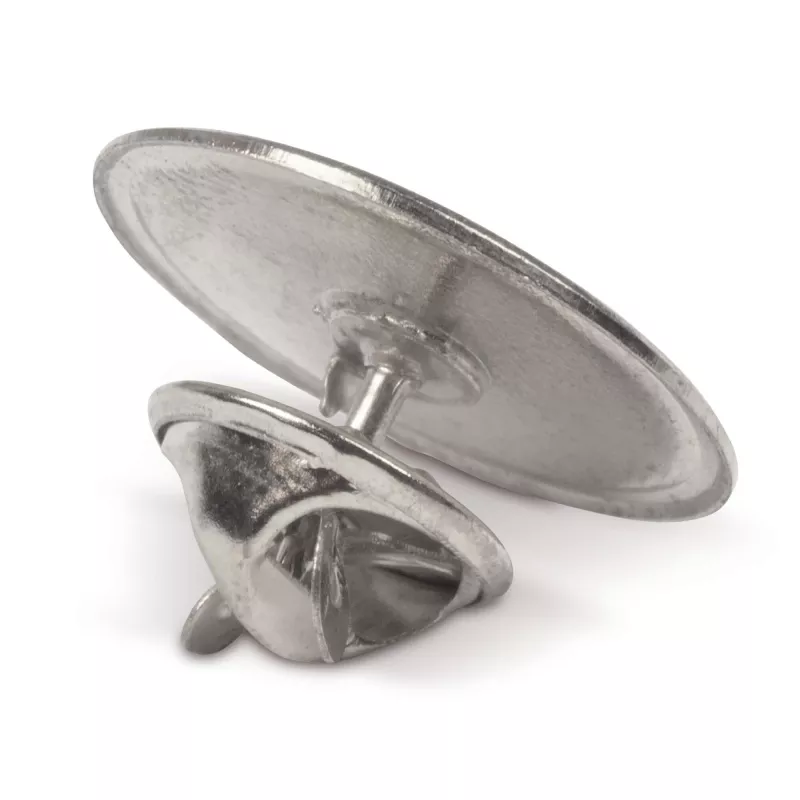 Okrągła przypinka Ø20mm - srebrny matowy (LT99735-N0091)