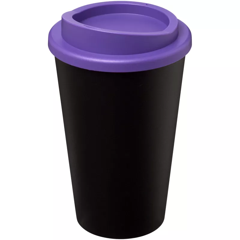 Kubek termiczny z serii Americano® o pojemności 350 ml - Czarny-Fioletowy (21000106)