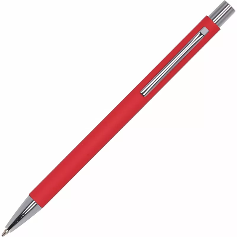 Długopis metalowy soft touch GIORGIO - czerwony (1368005)