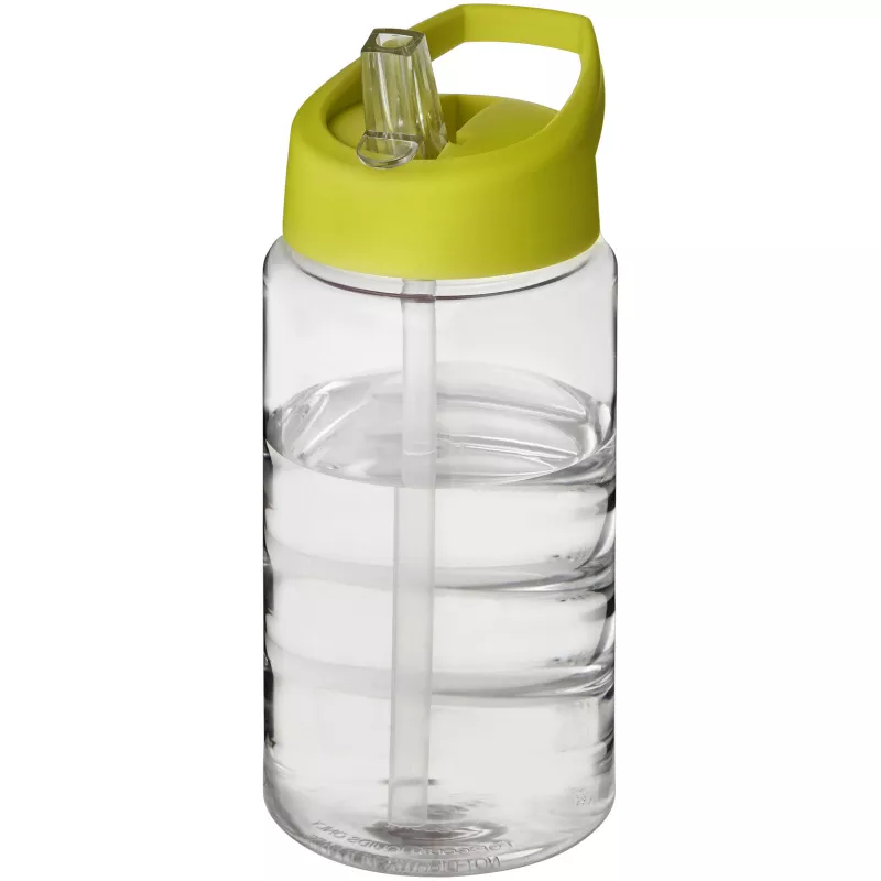 Bidon H2O Bop o pojemności 500 ml z wieczkiem z dzióbkiem - Limonka-Przezroczysty (21088303)