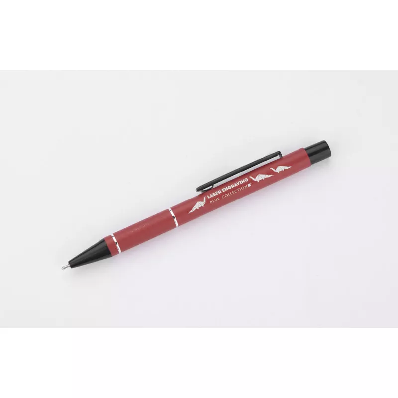 Długopis aluminiowy z żelowym wkładem SATO - czerwony (19696-04)