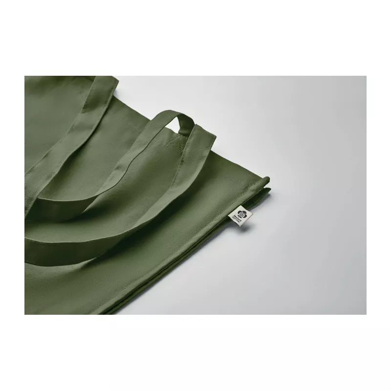 Torba z bawełny organicznej 220 g/m² BENTE COLOUR - Zielony (MO2197-09)