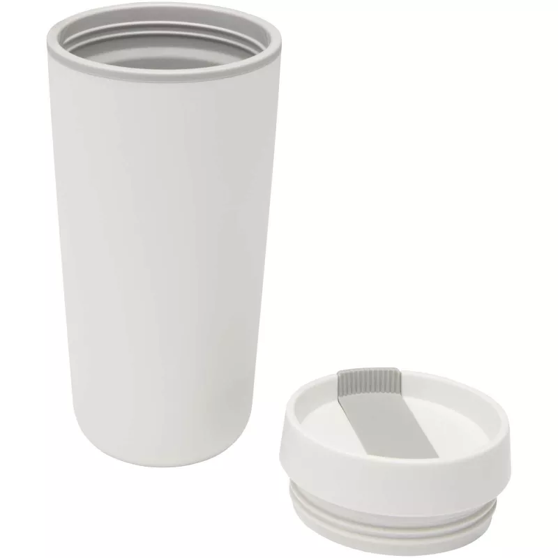 Sedona - kubek plastikowy o pojemności 480 ml, z podwójnymi ściankami - Biały (10095301)