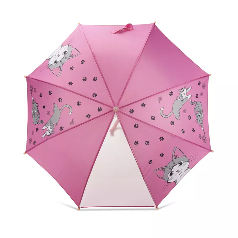 Parasol dziecięcy MIAU - różowy (37064-21)