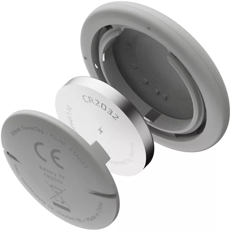 Xtorm XTAG2A zestaw 3 wodoodpornych przywieszek podróżnych - Ash white melange (12447702)