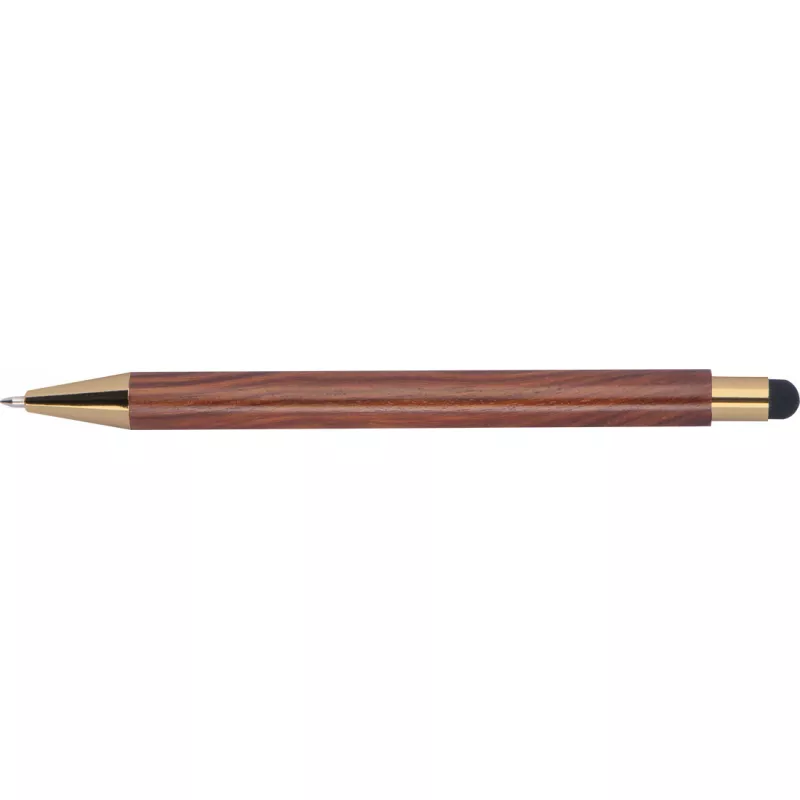 Długopis drewniany touch pen BILZEN - brązowy (219201)