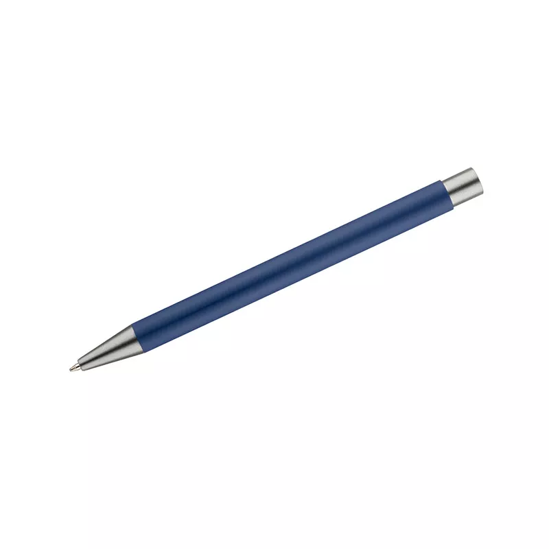 Długopis aluminiowy z gumowaną powierzchnią GOMA - niebieski (19617-03)