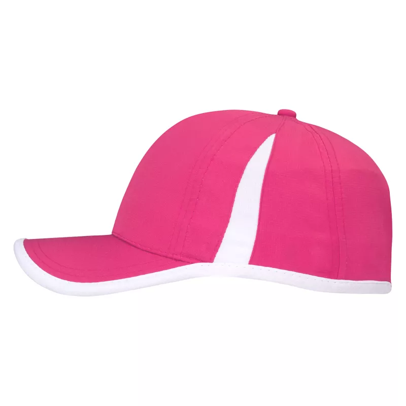 Czapka z daszkiem z poliestru RipStop 150g/m² #4004 - różowo-biała (HW-4004-PINK / WHITE)