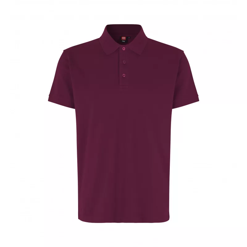 Koszulka bawełniana 210 g/m² ID Polo/stretch 0525 - Bordeaux (0525-BORDEAUX)