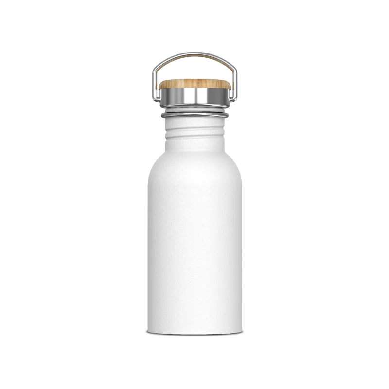 Butelka metalowa z pojedynczą ścianką Ashton 500ml - biały (LT98884-N0001)