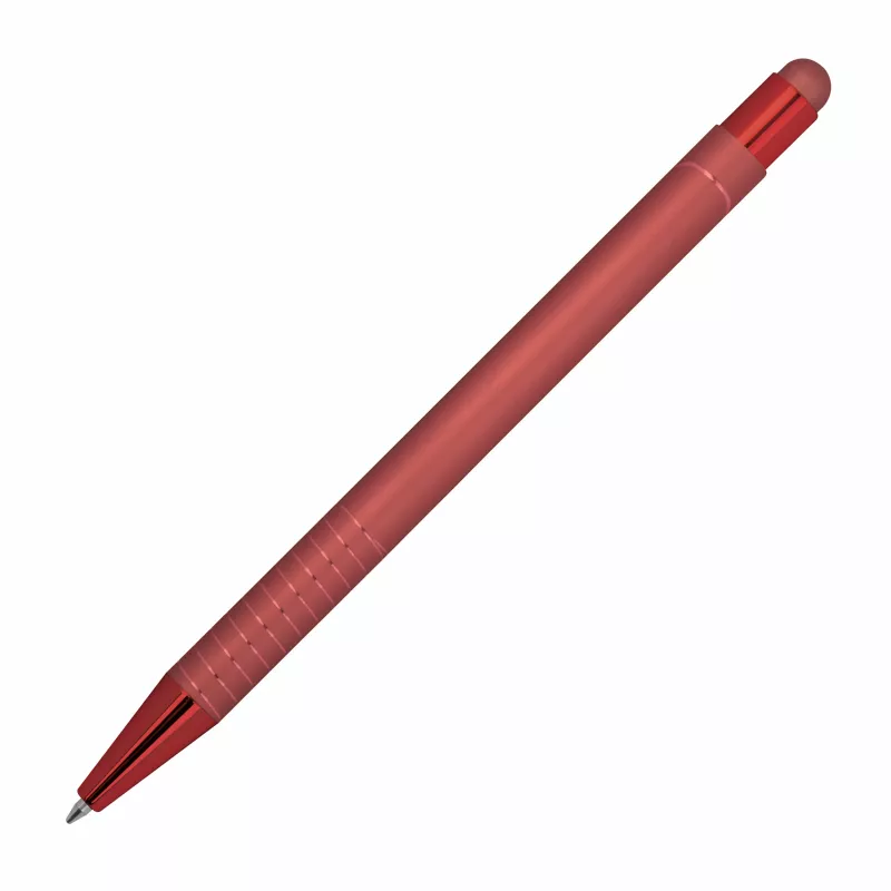 Długopis aluminiowy z touch-pen ANGELO - czerwony (1541305)