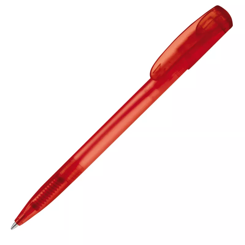 Długopis plastikowy Deniro Frosty - czerwony  mrożony (LT87952-N5421)