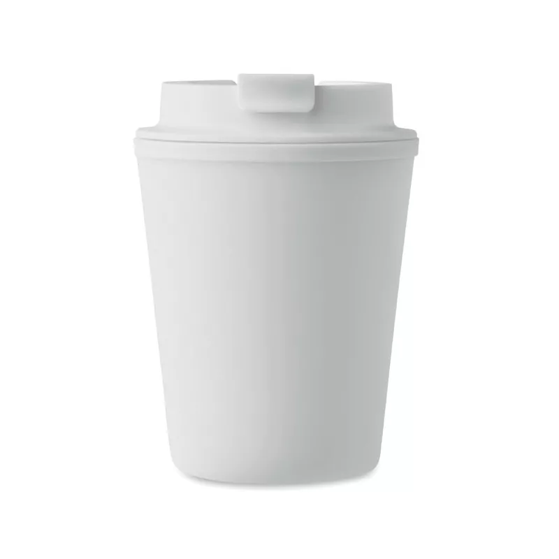 Kubek dwuścienny z PP 300 ml TRIDUS - Bialy (MO6866-06)
