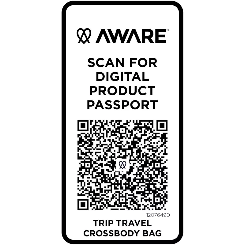 Trip Aware™, torba na ramię wykonana z materiałów z recyklingu, 1 l - Czarny (12076490)