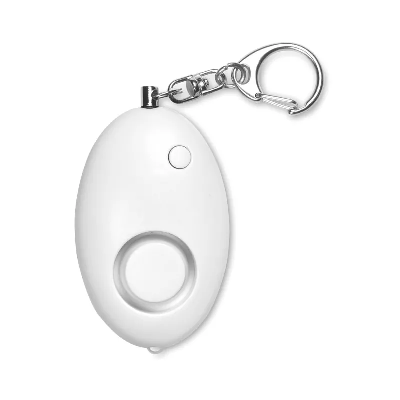 Alarm osobisty mini z diodą LED ALARMY - Bialy (MO8742-06)