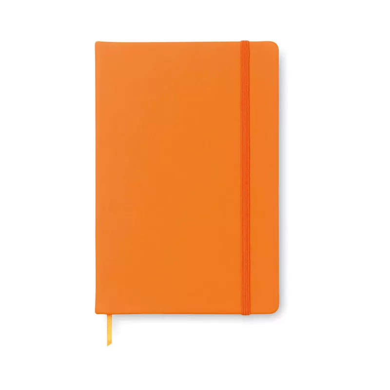 Notes A6 w okładce z PU 96 kartek w linię NOTELUX - Pomaranczowy (MO1800-10)