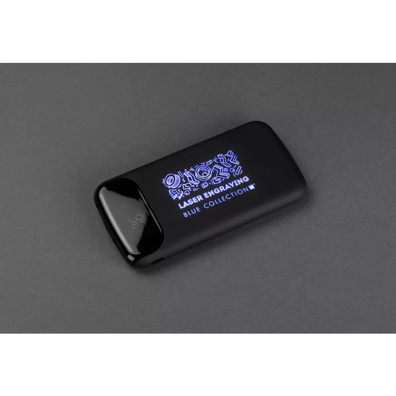 Powerbank ze świecącym Twoim logo MING-PRO 10000 mAh - biały (45134-03)