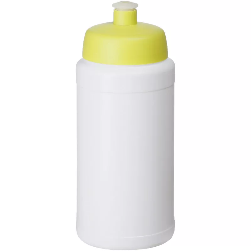 Bidon Baseline® Plus o pojemności 500 ml z wieczkiem sportowym - Biały-Limonka (21068804)