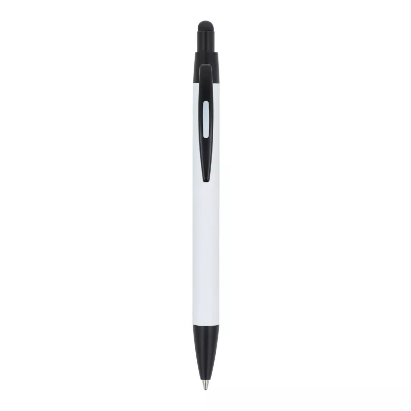 Długopis Alaska softtouch z rysikiem R-AL - biały (LT87892-N0001)